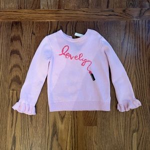 Janie & Jack Girls Pink Sweater Size 3